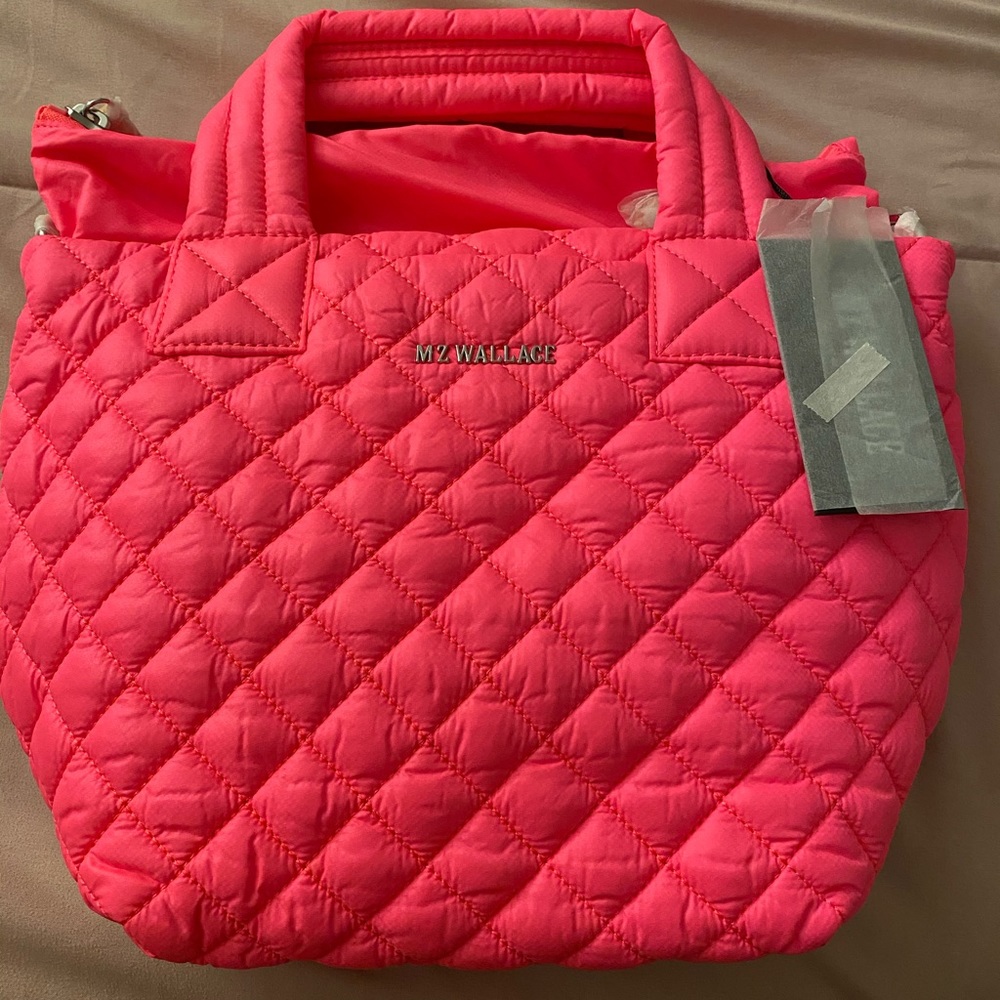 Mz Wallace Mini metro deluxe tote in Neon Pink